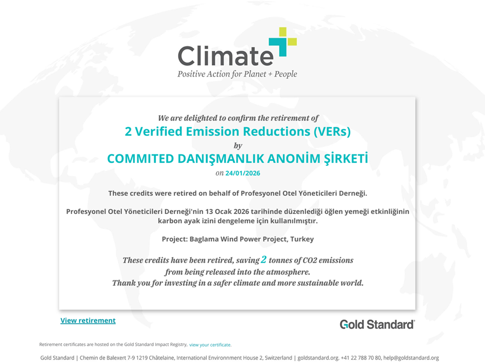 13 Ocak 2026 POYD Öğle Yemeği Toplantısı Karbon Nötr Olarak Gerçekleştirildi