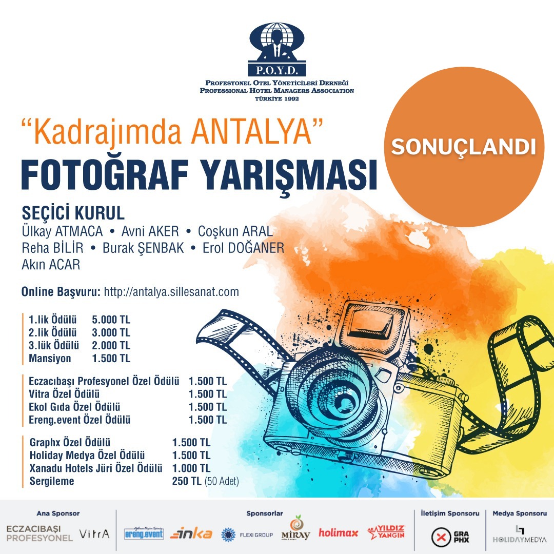 Kadrajımda Antalya Fotoğraf Yarışması Sonuçlandı