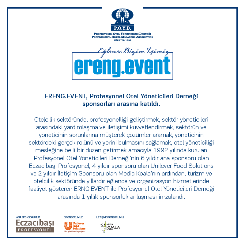 Sponsorlarımız Arasına ERENG.EVENT Katıldı.